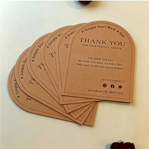 Tarjetas de Agradecimiento para Pequeñas Empresas |   Logotipo Personalizado, Impresión Digital, Laminación de Película, Material de Cartón Recubierto, Diseño Rápido - Product Image 6