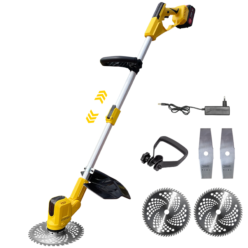 Lightweight Lawn Tool Battery Powered 21V Cordless Weed Eater Electric Brush Cutter for Home Garden Yard Trimming