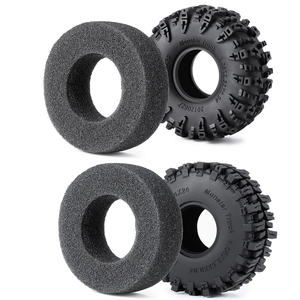 Juego de Neumáticos de <span class=keywords><strong>Goma</strong></span> de 1.1/1.3 Pulgadas Diseñados para TRX4M 1/18 SCX24 1/24, Reparación de Autos RC, Mejora de Neumáticos, Piezas Todoterreno - Product Image 5