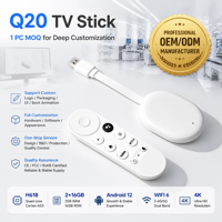 Q20 4K Stick Android 12 H618 2GB 16GB Double WIFI6 BT 5.0 Design Compact Projection d'écran des applications Lemon TV GTV ATV AOSP OEM ODM