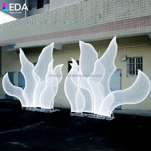 Fondo de arco de luz de arco iluminado de mariposa blanca romántica LEDA para decoración de fiesta de boda - Product Image 6