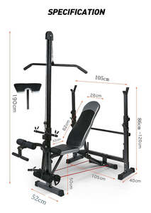 Banc de <span class=keywords><strong>musculation</strong></span> haut de gamme pour la <span class=keywords><strong>musculation</strong></span> et les haltères avec banc - Product Image 4