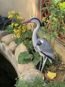 Jardín Gran pájaro asustar caza señuelos jardín ornamento Garza gris para Decoración - Product Image 5