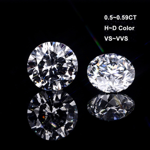 Abiding 5mm Round Excellent Cut Loose Diamond DEF VVS VS IGI Certificate Lab Diamond Certified 0.5 Carat Diamond - Product Image 1