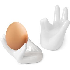 Creativo 2 pezzi in ceramica sostenibile porta uova di alta qualità - Product Image 2