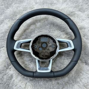 Volante de cuero para Volkswagen Golf 4 5 6 7 MK4 MK5 MK6 MK7 7.5 GTI <span class=keywords><strong>GTS</strong></span> GTD GTE R R Line <span class=keywords><strong>Polo</strong></span> GTI MK7 - Product Image 1