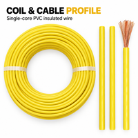 Câble en cuivre flexible BVR 4mm² 6mm² 10mm² isolé en PVC, fil monoconducteur pour la distribution d'énergie dans les bâtiments