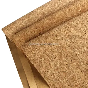 Portugal 0.7mm 0.8mm 0.9mm tessuto di sughero Natural cork fabric synthetic faux pu leather for making shoes bags belts