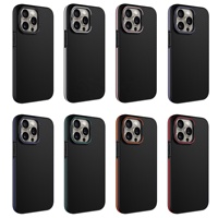 Fundas de teléfono de fibra de carbono para Iphone 16 15 14 13 12 11 Plus Pro Max, funda duradera resistente magnética con soporte de cámara de Metal