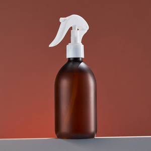 Botella de Spray de Plástico Transparente Ámbar Esmerilado de 300 ml para Fragancias, Botella para Solución <span class=keywords><strong>Insecticida</strong></span> Boston, Pulverizador de Líquido con Gatillo de 300 ml - Product Image 1