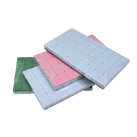 Vente en gros de carreaux de Mahjong vierges en stock de 30mm quatre couleurs en option personnalisables ensemble de Mahjong vierge à motif imprimé de 144 pièces