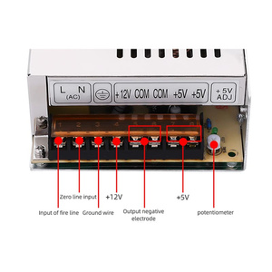250 Wát đầu ra kép chuyển đổi chế độ cung cấp điện cho ngành công nghiệp với hai nhóm 5V 20A 12V 12A 24V 6A LED cung cấp điện AC DC D-250B - Product Image 4