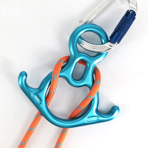 Alat <span class=keywords><strong>Belay</strong></span> Panjat Tebing ANT5PPE 50KN, Peralatan Rappelling Penurun (Descender) Bentuk 8 untuk Penyelamatan, Sistem 8 Tali dengan Slot <span class=keywords><strong>Belay</strong></span> Bertelinga Bengkok - Product Image 1