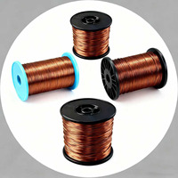 Alambre de Cobre Plano Esmaltado de Poliuretano de 1.6mmx0.9mm, Alta Conductividad, Resistencia a la Temperatura de 200°C, para Calefacción Industrial y Automotriz