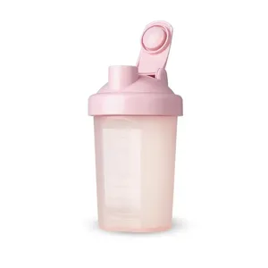 Garrafa de água para agitador esportivo sem BPA, amostra grátis, não tóxica, melhor ecológica, 400ml, 500ml, 600ml, tampa à prova de vazamento com tampa flip top de fluxo