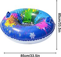 Tapis de neige gonflable en PVC écologique, épaissi, avec fonction anti-retournement pour le plaisir des adultes lors du ski hivernal, des luges et des tubes à neige