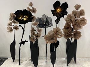 Accesorios de Rosa Negra Gigante EVA de temática oscura para tienda al aire libre Windows Día de San Valentín Internet-Toma DE <span class=keywords><strong>FOTOS</strong></span> famosa realista - Product Image 6