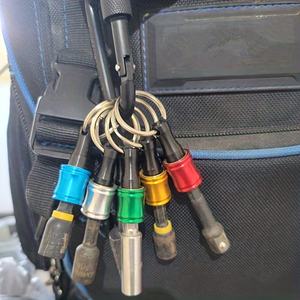 6 Pcs Hex <b>Bit</b> <b>Screwdriver</b> <b>Set</b> With Keychain Aluminum Handle Anodized Colorful Interchangeable <b>Bits</b> - Product Image 6