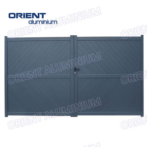 Puerta de entrada plegable deslizante Patio delantero Puerta de entrada de aluminio Precio Puertas motorizadas modernas eléctricas Puerta plegable deslizante - Product Image 2