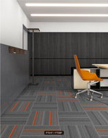 Tapis réversible en polypropylène durable, ignifuge, antistatique, lavable, antidérapant, écologique, fabriqué à la machine, avec amorti et isolation phonique