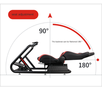 Siège de simulation de course ARTcockpit avec support pour volant G29T300 Demon Claw R5