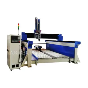 סין הנחה גדולה פיסול רב ראש דגם CNC קצף עץ 5 ציר דגם CNC נתב