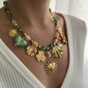 Collar Zoryn para Mujer, Moderno, Chapado en Oro de 18K, con Colgante en Forma de Corazón de Acero Inoxidable y Cadena de Eslabones, para Aniversario - Product Image 2