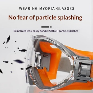 Lunettes de sport de sécurité transparentes HD anti-UV, étanches et anti-buée, à grande monture, pour la conduite et le ski, vente en gros - Product Image 4
