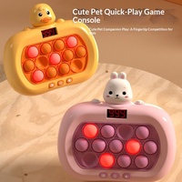 Console de jeu portable Whack-a-Mole à niveaux avec écran LCD, jeu de puzzle anti-stress pour enfants, jeu de réflexes à niveaux
