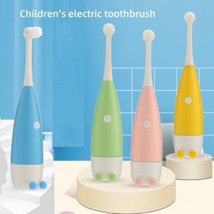 Brosse à dents électrique pour enfants, design canard de dessin animé, bon marché, avec poils doux, écran LED, étanche, rechargeable - Product Image 2