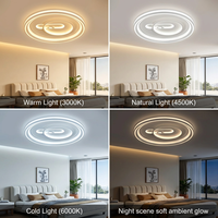 Éclairage suspendu haut de gamme, profil halo géométrique élégant, super lumineux, incontournable pour chambre principale, article en liquidation, best-seller