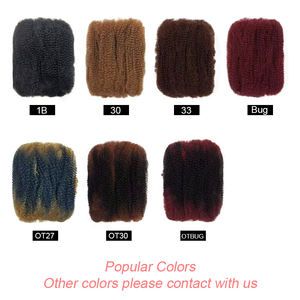 Offre Spéciale Cheveux à Tresser en Vrac Afro Crépus <span class=keywords><strong>de</strong></span> 12 Pouces, Extensions en Vrac pour <span class=keywords><strong>Tresses</strong></span> au Crochet Afro Twist Printemps, Faux Locs pour Femmes Africaines - Product Image 2