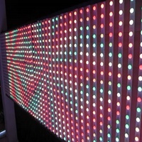 Fuente de Luz Puntual LED Direccionable de 50 mm, DMX512 RGB, Píxel, para Decoración de Techo y Pared en Bares, Discotecas y Clubes Nocturnos