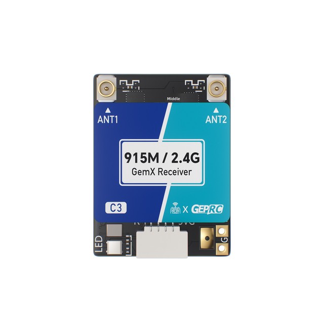 GEPRC ELRS 915M/2.4G C3 GemX Dual-Band Gemini Xrossband Receiver FPV Racing UAV RC Quadcopter Long Range