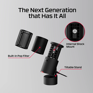 ไมโครโฟนคอนเดนเซอร์ USB-C รุ่นใหม่ Hyper <span class=keywords><strong>Solocast</strong></span> 2 สำหรับพีซี ไมค์เกมมิ่งสำหรับเดสก์ท็อปพีซี ไลฟ์สตรีมมิ่ง พอดแคสต์ และการบันทึกเสียง - Product Image 4