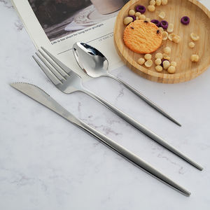 Juego de cubiertos de acero inoxidable 11/0 al por mayor, cubiertos de plata desechables para bodas, fiestas para restaurantes occidentales - Product Image 2