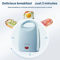 Máquina de Panel de sándwich eléctrico para el hogar, tostadora pequeña para hornear gofres para desayuno, cocina, postre
