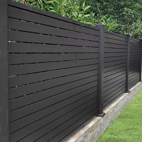 Factory Sale High Quality Outdoor Aluminium Privacy Fence Horizontal Fence Aluminium Slat Fence