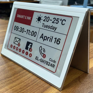7.5Inch E-Ink Nameplate Display Paperless Electronic Paper <b>Table</b> Sign Bistable / Zero Power Name Tag For Conference Meeting Room - Product Image 1