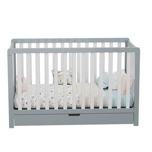 Cuna de Madera Ajustable en Altura para Bebé, Convertible en Sofá Cama con Cajón Grande, Venta al Por Mayor - Product Image 5