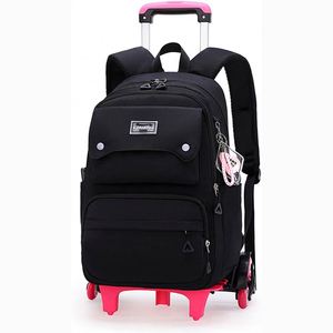 Free Sample Quality Rolling School <b>Backpack</b> for Kids Girls Waterproof luxury Material Fashion Style with <b>Wheels</b> Trolley - Product Image 5