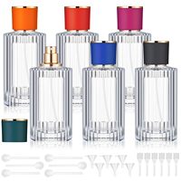 Kit de recharge de parfum en verre personnalisé avec vaporisateurs atomiseurs 10 ml, flacons rechargeables pratiques pour les voyages