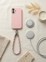Ensemble cadeau d'accessoires pour téléphone personnalisés, coque de téléphone en silicone, cordon de poignet, support magnétique, chargeur sans fil, fabrication OEM ODM