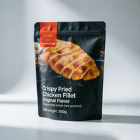 Sachets Mylar alimentaires refermables personnalisés imprimés, découpés sur mesure, 300g, à fond plat, sécurisés et gratuits, pour emballage alimentaire, fabriqués en usine OEM