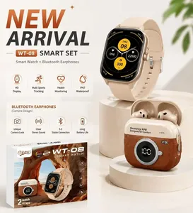 WT-08 นาฬิกาอัจฉริยะ 2 in 1 พร้อมหูฟังไร้สาย รองรับการโทรผ่านบลูทูธ นาฬิกาฟิตเนส วัดอัตราการเต้นของหัวใจ ตรวจวัดค่า SpO2 นาฬิกาอัจฉริยะสำหรับออกกำลังกาย จากผู้ผลิต - Product Image 4