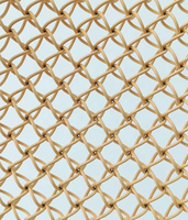 Panneau métallique ultra-léger en treillis décoratif en acier inoxydable à maille losangée diamantée de qualité supérieure pour suspension translucide
