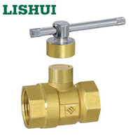 LISHUI Vanne à boisseau sphérique en laiton verrouillable de haute qualité 1/2 3/4 1-1/4 pouces alimentation manuelle pour l'eau OEM personnalisable