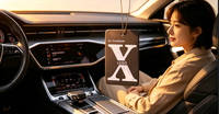 Désodorisant de voiture multifonctionnel en papier à suspendre, évaporation naturelle, marque JinYuYaoChen, parfum longue durée, design personnalisé