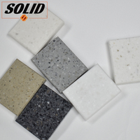 Plaque de surface solide en acrylique pur, couleur grainée, pierre artificielle