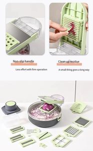 <b>Vegetable</b> <b>Chopper</b> Slicer Pro Mandoline Veggie Slicer Multi All in 1 Food <b>Chopper</b> with Container Onion Dicer Cutter Egg Separator - Product Image 5